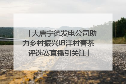 大唐宁德发电公司助力乡村振兴坦洋村春茶评选赛直播引关注
