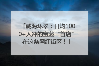 威海环翠：日均1000+人冲的宝藏“首店”在这条网红街区！