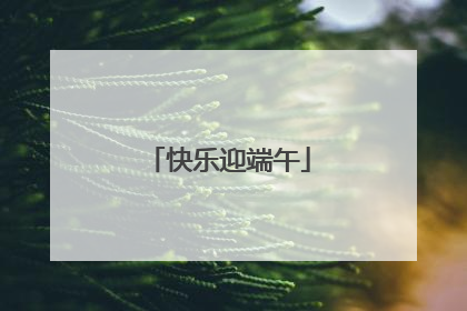 快乐迎端午
