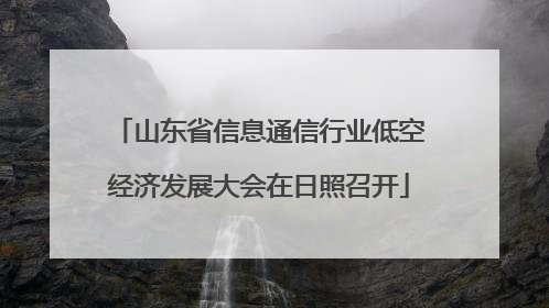 山东省信息通信行业低空经济发展大会在日照召开