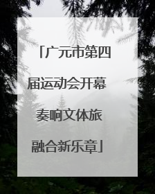 广元市第四届运动会开幕 奏响文体旅融合新乐章