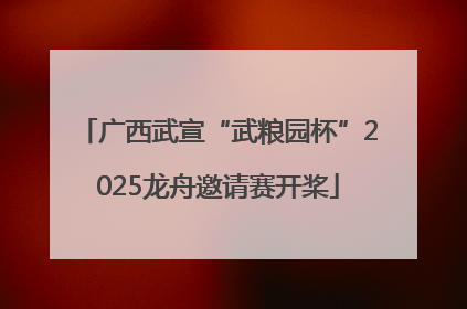 广西武宣“武粮园杯”2025龙舟邀请赛开桨