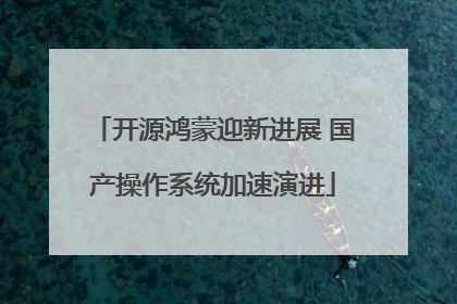 开源鸿蒙迎新进展 国产操作系统加速演进