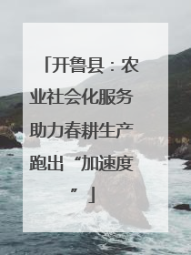 开鲁县：农业社会化服务助力春耕生产跑出“加速度”