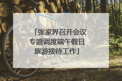 张家界召开会议专题调度端午假日旅游接待工作