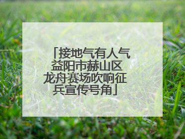 接地气有人气 益阳市赫山区龙舟赛场吹响征兵宣传号角