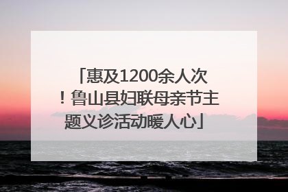 惠及1200余人次！鲁山县妇联母亲节主题义诊活动暖人心