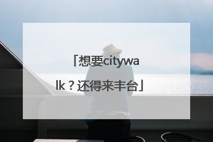 想要citywalk？还得来丰台
