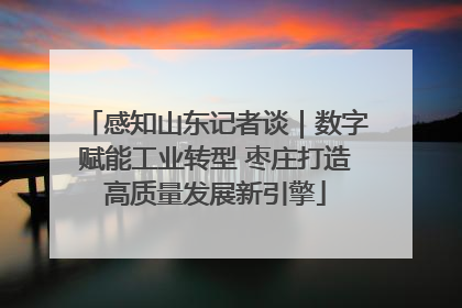 感知山东记者谈｜数字赋能工业转型 枣庄打造高质量发展新引擎