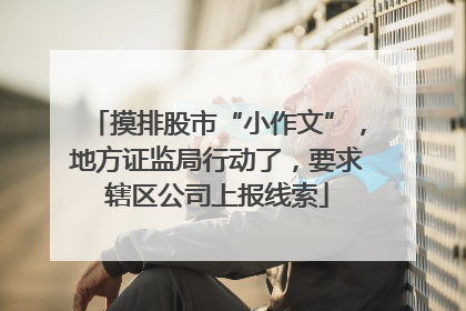 摸排股市“小作文”，地方证监局行动了，要求辖区公司上报线索