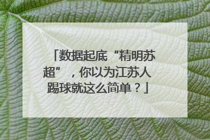 数据起底“精明苏超”，你以为江苏人踢球就这么简单？