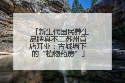 新生代国民养生品牌真不二苏州首店开业：古城墙下的“植物药房”