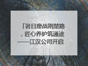 暑日鏖战荆楚路，匠心养护筑通途——江汉公司开启高速公路养护专项工程建设热潮