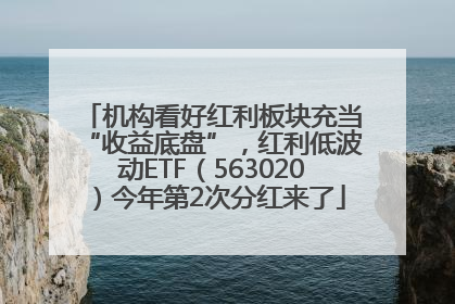 机构看好红利板块充当“收益底盘”，红利低波动ETF（563020）今年第2次分红来了