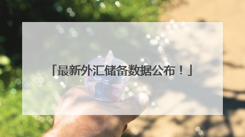 最新外汇储备数据公布！