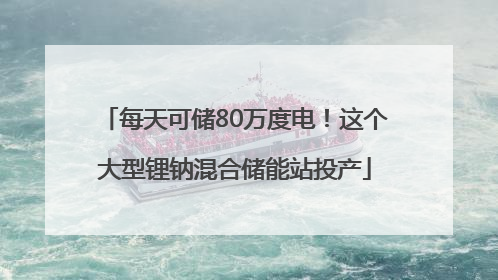 每天可储80万度电！这个大型锂钠混合储能站投产