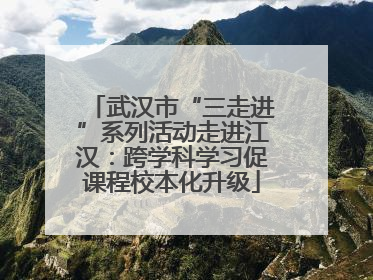 武汉市“三走进”系列活动走进江汉：跨学科学习促课程校本化升级