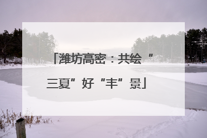 潍坊高密：共绘“三夏”好“丰”景