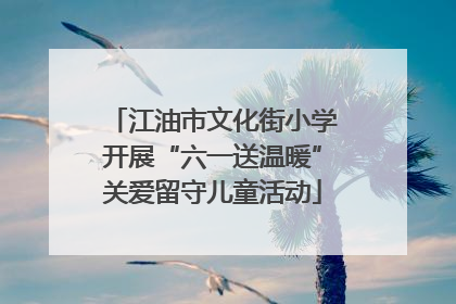 江油市文化街小学开展“六一送温暖”关爱留守儿童活动