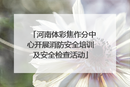河南体彩焦作分中心开展消防安全培训及安全检查活动