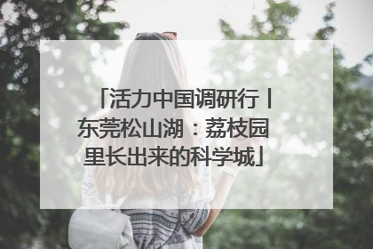 活力中国调研行丨东莞松山湖：荔枝园里长出来的科学城