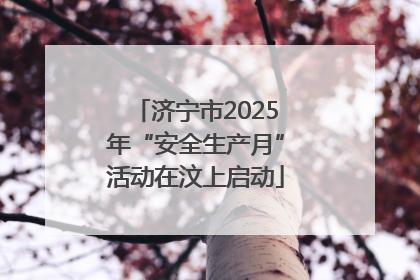 济宁市2025年“安全生产月”活动在汶上启动