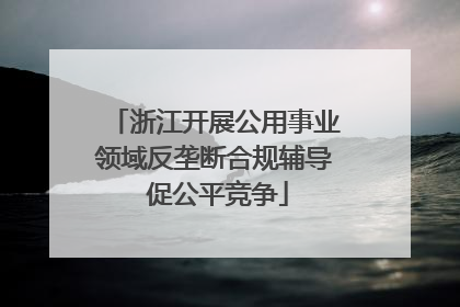 浙江开展公用事业领域反垄断合规辅导 促公平竞争