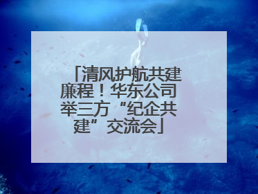 清风护航共建廉程！华东公司举三方“纪企共建”交流会