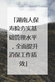 湖南人保寿险夯实基础管理水平，全面提升消保工作质效