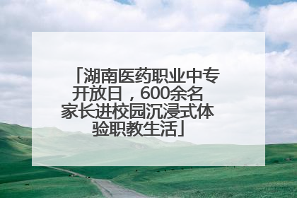 湖南医药职业中专开放日，600余名家长进校园沉浸式体验职教生活