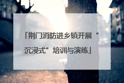 荆门消防进乡镇开展“沉浸式”培训与演练