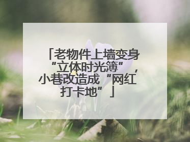 老物件上墙变身“立体时光簿”，小巷改造成“网红打卡地”