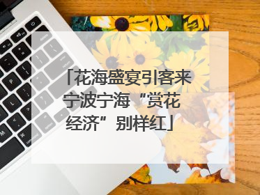 花海盛宴引客来 宁波宁海“赏花经济”别样红
