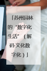 苏州园林的“数字化生活”（解码·文化数字化）