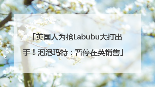 英国人为抢Labubu大打出手！泡泡玛特：暂停在英销售
