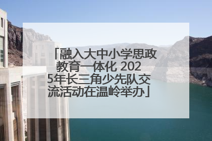 融入大中小学思政教育一体化 2025年长三角少先队交流活动在温岭举办