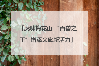 虎啸梅花山 “百兽之王”增添文旅新活力
