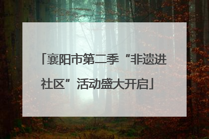 襄阳市第二季“非遗进社区”活动盛大开启