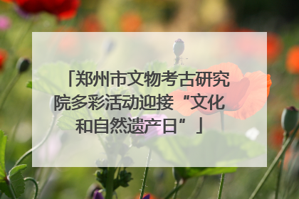 郑州市文物考古研究院多彩活动迎接“文化和自然遗产日”