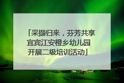 采撷归来，芬芳共享 宜宾江安橙乡幼儿园开展二级培训活动