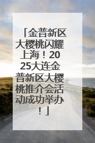 金普新区大樱桃闪耀上海！2025大连金普新区大樱桃推介会活动成功举办！