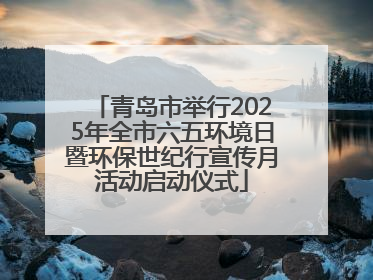 青岛市举行2025年全市六五环境日暨环保世纪行宣传月活动启动仪式