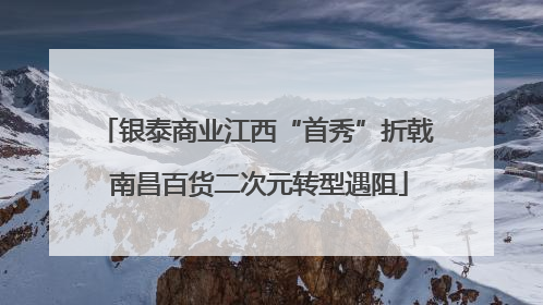 银泰商业江西“首秀”折戟 南昌百货二次元转型遇阻