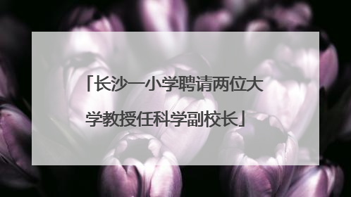 长沙一小学聘请两位大学教授任科学副校长