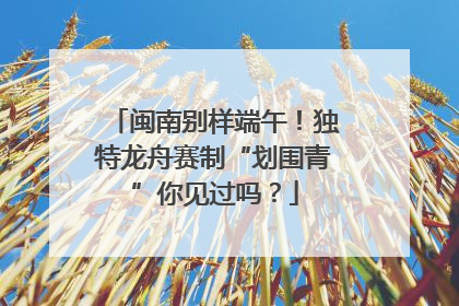 闽南别样端午！独特龙舟赛制“划围青”你见过吗？
