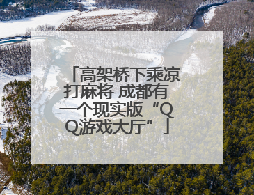 高架桥下乘凉打麻将 成都有一个现实版“QQ游戏大厅”