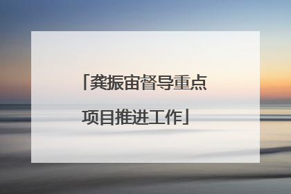 龚振宙督导重点项目推进工作