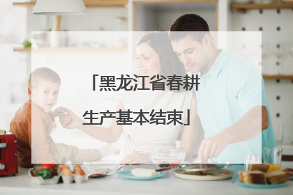 黑龙江省春耕生产基本结束