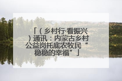 （乡村行·看振兴）通讯：内蒙古乡村公益岗托底农牧民“稳稳的幸福”