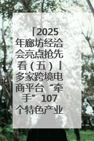 2025年廊坊经洽会亮点抢先看（五）丨多家跨境电商平台“牵手”107个特色产业集群
